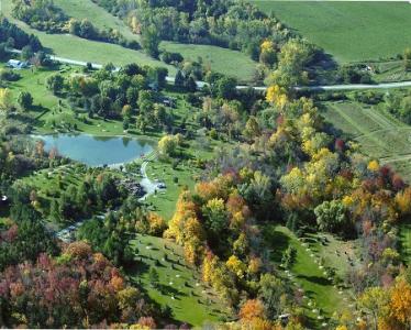 Draves Arboretum airial view Draves Arboretum