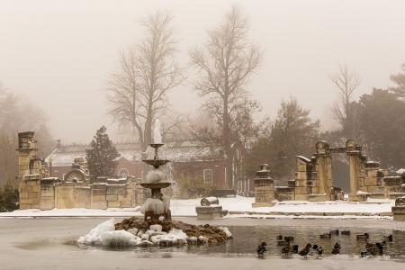 Tower Grove Park winter snow Tower Grove Park winter