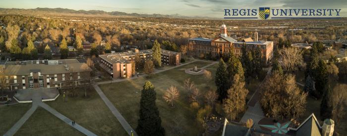 The Arboretum at Regis University - aerial view