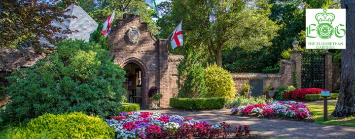 The Elizabethan Gardens entrance Elizabethan Gardens entrance